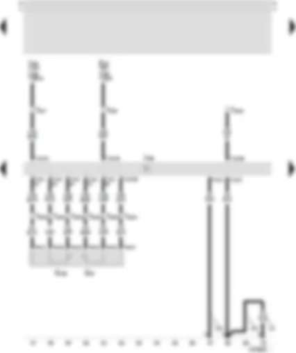 Wiring Diagram  SEAT TOLEDO 2001 - 4LV control unit (injection system) - accelerator position sender - accelerator pedal position sender -2-