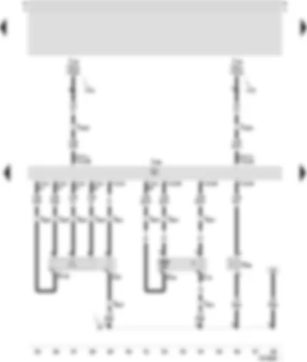 Wiring Diagram  SEAT TOLEDO 2001 - 4LV control unit (injection system) - lambda probe - lambda probe after catalyst - activated charcoal filter solenoid valve 1 - lambda probe heater