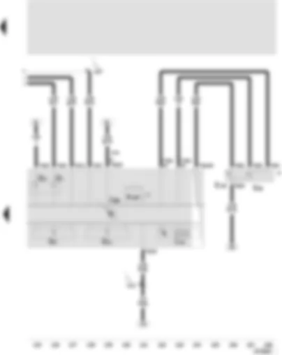 Wiring Diagram  SEAT TOLEDO 2001 - Control unit with display in dash panel insert - multi-function display - multi-function display call-up button - multi-function display memory switch
