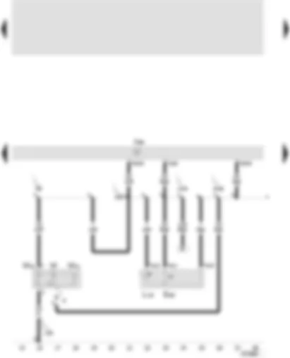 Wiring Diagram  SEAT TOLEDO 2001 - Central control unit for comfort system - bonnet contact switch - anti-theft system horn - aerial cable for central locking system and anti-theft alarm