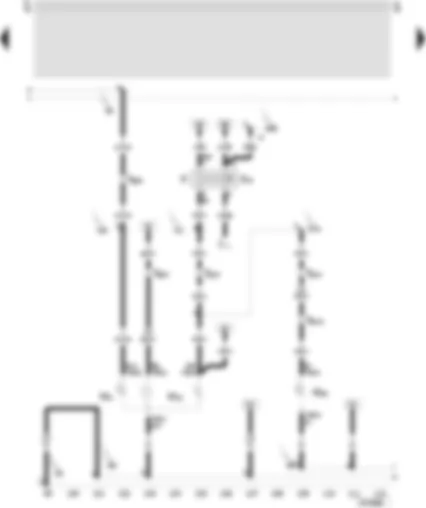 Wiring Diagram  SEAT TOLEDO 2001 - Brake light switch - CCS brake pedal switch/diesel direct injection system - turn signal bulb - rear left - brake/tail light bulb - left