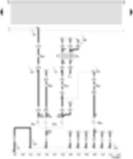 Wiring Diagram  SEAT TOLEDO 2001 - Brake light switch - CCS brake pedal switch/diesel direct injection system - turn signal bulb - rear left - brake/tail light bulb - left