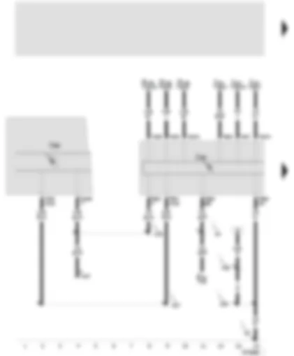 Wiring Diagram  SEAT TOLEDO 2001 - Control unit with display for radio and navigation - control unit with display in dash panel insert