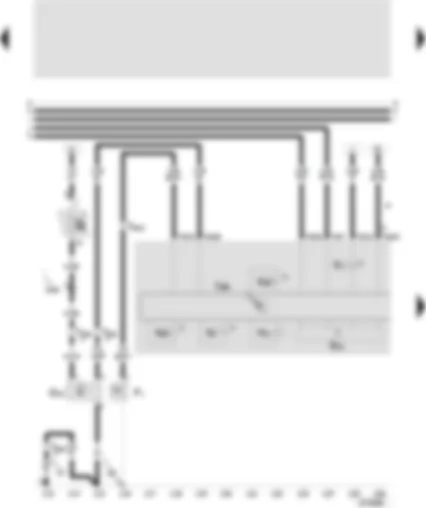 Wiring Diagram  SEAT TOLEDO 2000 - Control unit with display on dash panel insert - oil pressure switch - speedometer sender - oil pressure warning buzzer - alternator warning lamp