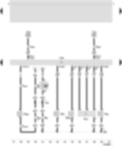 Wiring Diagram  SEAT TOLEDO 2002 - Diesel direct injection control unit - air flow meter - exhaust gas recirculation valve - charge pressure control solenoid valve