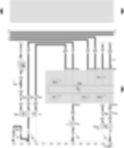 Wiring Diagram  SEAT TOLEDO 2002 - Control unit with display on dash panel insert - oil pressure switch - speedometer sender - oil pressure warning buzzer - anti-theft alarm/rodent repellent system contact switch - oil level/temperature sender