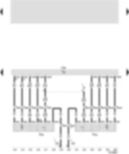 Wiring Diagram  SEAT TOLEDO 2000 - Central convenience system control unit - central locking lock unit - rear left - central locking lock unit - rear right