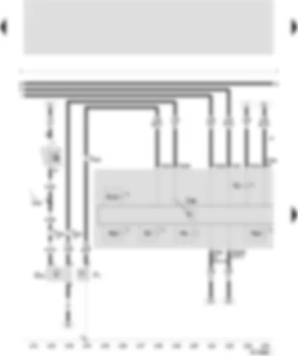 Wiring Diagram  SEAT TOLEDO 2001 - Control unit with display in dash panel insert - oil pressure switch - speedometer sender - buzzer and gong - alternator warning lamp