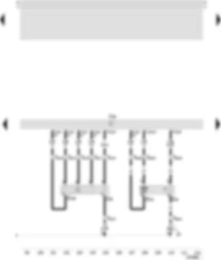 Wiring Diagram  SEAT TOLEDO 2001 - Motronic control unit - lambda probe 2 - lambda probe 2 after catalytic converter - lambda probe 2 heater after catalytic converter