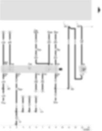 Wiring Diagram  SEAT TOLEDO 2001 - Starter inhibitor and reversing light relay