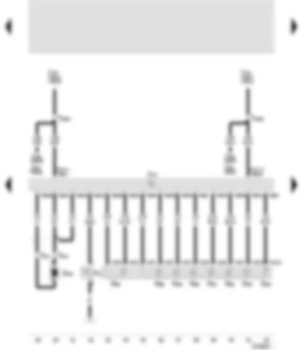 Wiring Diagram  SEAT TOLEDO 2001 - Automatic gearbox control unit - kick-down switch - gearbox speed sender - gearbox oil temperature sender