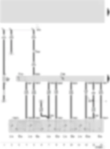 Wiring Diagram  SEAT TOLEDO 2002 - Door control unit - driver