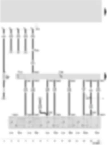 Wiring Diagram  SEAT TOLEDO 2002 - Door control unit - driver