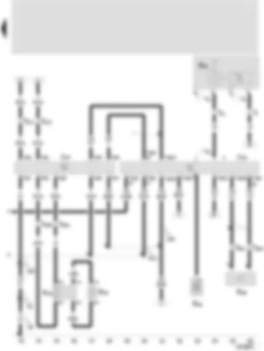 Wiring Diagram  SEAT TOLEDO 2006 - Mobile phone operating electronics control unit - radio/telephone loudspeaker switch-over relay - front left treble loudspeaker - front left bass loudspeaker - telephone microphone