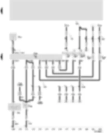 Wiring Diagram  SEAT TOLEDO 2000 - Central control unit for comfort system - control unit for adjusting sun roof - regulator for sun roof adjustment - sun roof motor