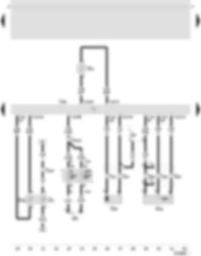 Wiring Diagram  SEAT TOLEDO 2000 - Diesel direct injection system control unit - coolant temperature gauge sender - engine speed sender - needle lift sender