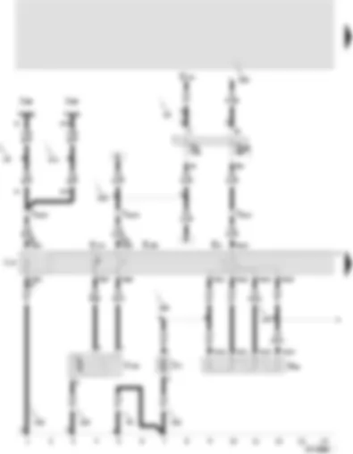 Wiring Diagram  SEAT TOLEDO 2000 - Fresh air blower switch - fresh air/air recirculating flap switch - fresh air/air recirculation warning lamp - fresh air regulation light bulb