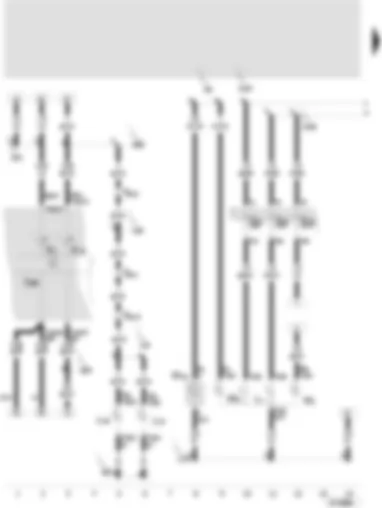 Wiring Diagram  SEAT TOLEDO 2002 - Twin filament bulb/sealed beam insert - left - rear fog light bulb - left - rear fog light bulb - right - side light bulb - left