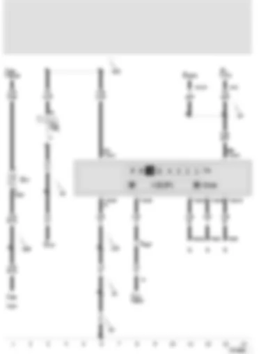 Wiring Diagram  SEAT TOLEDO 2005 - Ambient temperature indicator - selector lever position indicator - ambient temperature sensor