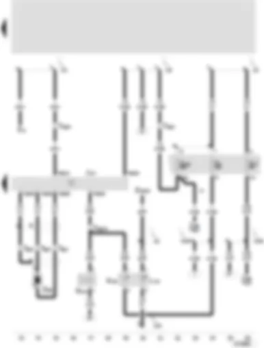 Wiring Diagram  SEAT TOLEDO 2005 - Automatic gearbox control unit - vehicle speed sender - selector lever position P/N warning lamp - selector lever display illumination