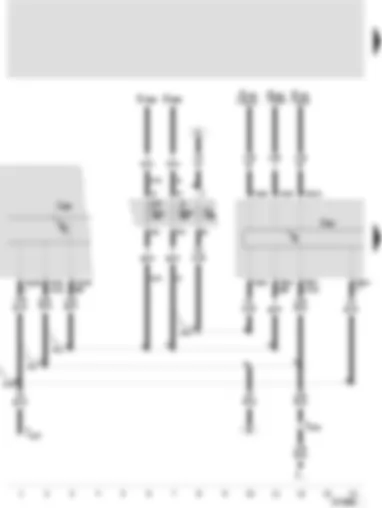 Wiring Diagram  SEAT TOLEDO 2002 - Control unit with display for radio and navigation - control unit with display in dash panel insert