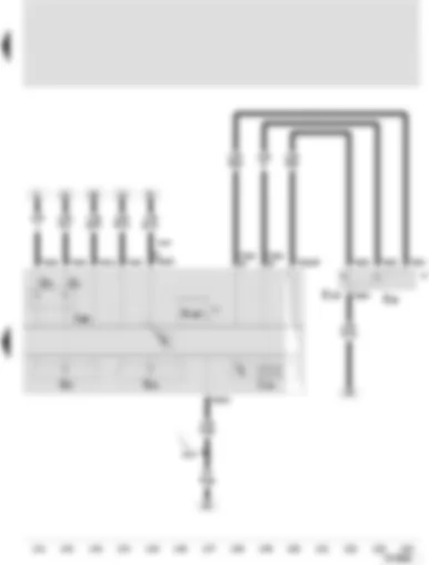 Wiring Diagram  SEAT TOLEDO 2002 - Control unit with display in dash panel insert - multi-function display - multi-function display call-up button - multi-function display - memory switch