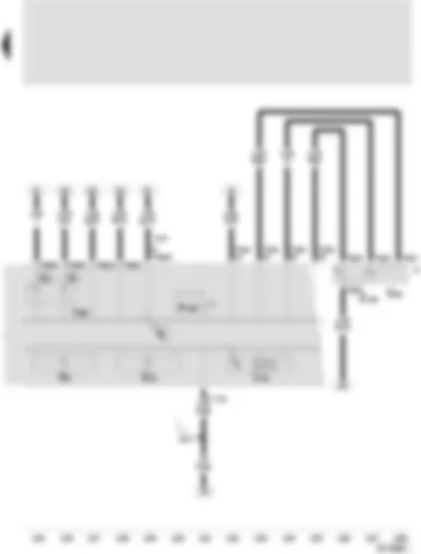 Wiring Diagram  SEAT TOLEDO 2006 - Control unit with display in dash panel insert - multifunction display - multifunction display call-up button - multifunction display memory switch