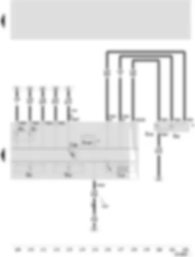 Wiring Diagram  SEAT TOLEDO 2004 - Control unit with display in dash panel insert - multifunction display - multifunction display call-up button - multifunction display memory switch