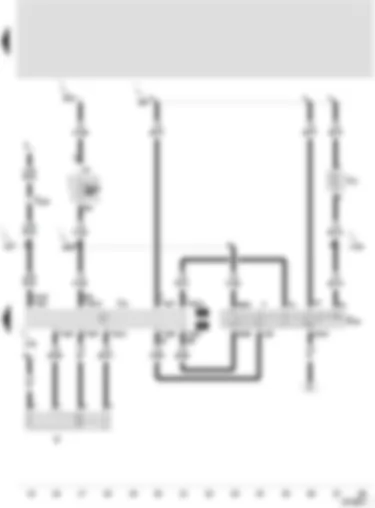 Wiring Diagram  SEAT TOLEDO 2005 - Automatic intermittent wash/wipe relay - intermittent wiper switch - windscreen wiper motor - windscreen washer pump