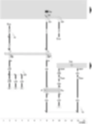 Wiring Diagram  SEAT TOLEDO 2000 - Motronic control unit - brake light switch - cruise control system brake pedal switch (diesel direct injection system)