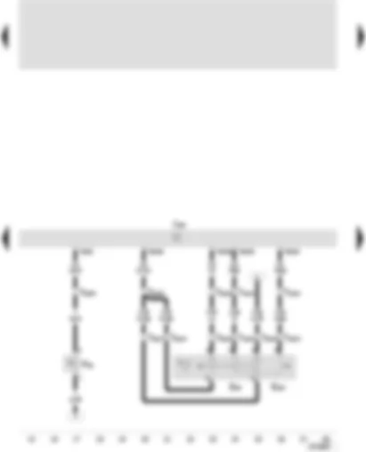 Wiring Diagram  SEAT TOLEDO 2000 - Motronic control unit - cruise control system switch - cruise control system (CCS) button (Set) - clutch pedal switch