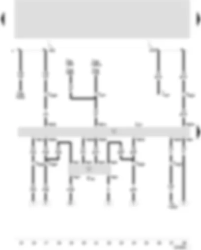 Wiring Diagram  SEAT TOLEDO 2002 - Automatic gearbox control unit - multi-function switch