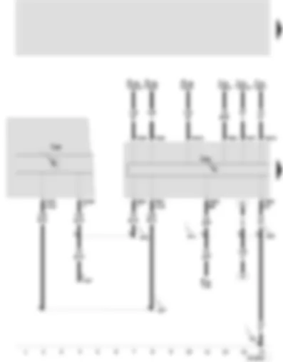 Wiring Diagram  SEAT TOLEDO 2005 - Control unit with display for radio and navigation - control unit with display in dash panel insert