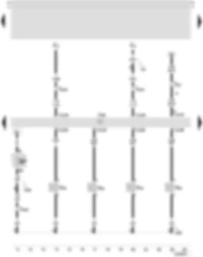 Wiring Diagram  SEAT TOLEDO 2005 - 4LV (injection system) control unit - injector - cylinder 1 - injector - cylinder 2 - injector - cylinder 3 - injector - cylinder 4