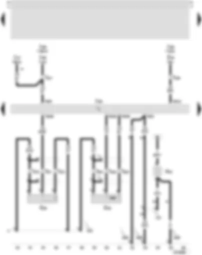 Wiring Diagram  SEAT TOLEDO 2005 - Motronic control unit - engine speed sender - knock sensor II - heater element (crankcase breather)