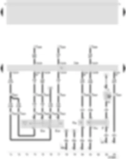 Wiring Diagram  SEAT TOLEDO 2003 - Diesel direct injection system control unit - cruise control system switch - cruise control system (CCS) SET button - brake light switch - clutch pedal switch