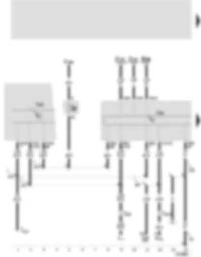 Wiring Diagram  SEAT TOLEDO 2005 - Control unit with display for radio and navigation - control unit with display in dash panel insert
