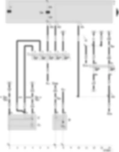 Wiring Diagram  SEAT TOLEDO 2005 - Battery - starter - alternator - voltage regulator - ignition/starter switch - X-contact relief relay