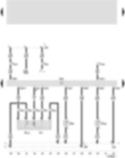 Wiring Diagram  SEAT TOLEDO 2005 - Climatronic control unit - fresh air intake duct temperature sensor - potentiometer for air flow flap control motor