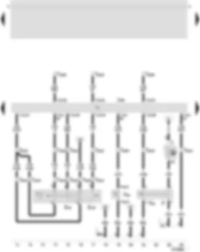 Wiring Diagram  SEAT TOLEDO 2005 - Diesel direct injection system control unit - cruise control system switch - cruise control system (CCS) SET button - brake light switch - clutch pedal switch