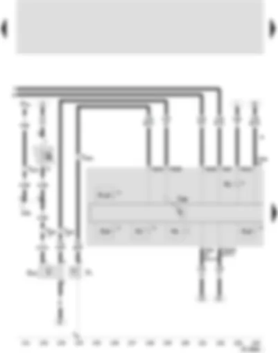 Wiring Diagram  SEAT TOLEDO 2006 - Control unit with display in dash panel insert - oil pressure switch - speedometer sender - buzzer and gong - alternator warning lamp