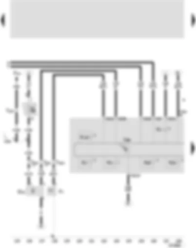 Wiring Diagram  SEAT TOLEDO 2005 - Control unit with display in dash panel insert - oil pressure switch - speedometer sender - oil pressure warning buzzer - alternator warning lamp
