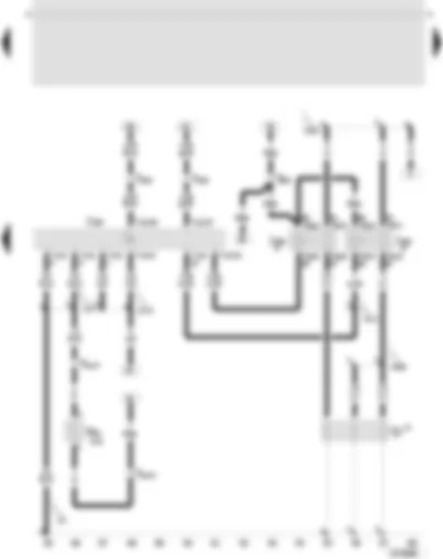 Wiring Diagram  SEAT TOLEDO 2005 - Diesel direct injection system control unit - low heat output relay - high heat output relay - intake manifold preheating heater element