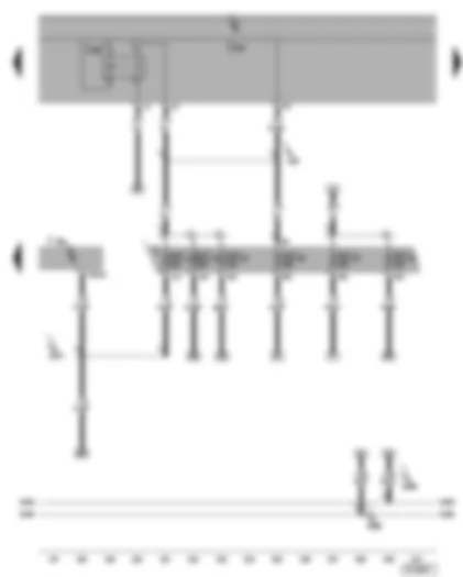 Wiring Diagram  SEAT TOLEDO 2005 - Diesel direct injection system control unit - terminal 15 voltage supply relay 2