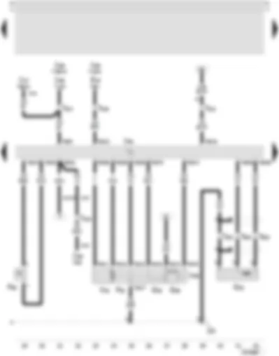 Wiring Diagram  SEAT TOLEDO 2002 - Simos control unit - throttle valve control unit - idling switch - power assisted steering pressure switch - engine speed sender