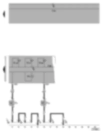 Wiring Diagram  SEAT TOLEDO 2015 - Dash panel insert - ABS warning lamp - brake system warning lamp - ESP and TCS warning lamp - handbrake warning switch - brake fluid level warning contact - buzzer and gong