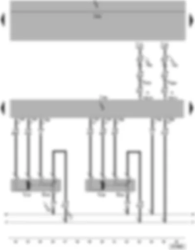 Wiring Diagram  SEAT TOLEDO 2005 - Defroster flap control motor - temperature flap control motor - right - Climatronic control unit