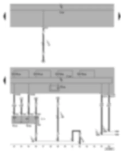 Wiring Diagram  SEAT TOLEDO 2005 - ABS with EDL/ESP control unit - TCS/ESP button - brake pressure sender -1- - front ABS outlet and inlet valve - TCS/ESP stability program warning lamp -2- - traction control switch illumination - onboard power supply control unit