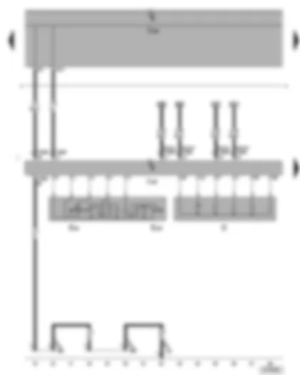 Wiring Diagram  SEAT TOLEDO 2005 - Steering column electronics control unit - cruise control system switch - ignition/starter switch