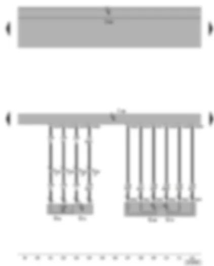 Wiring Diagram  SEAT TOLEDO 2005 - Diesel direct injection system control unit - intake air temperature sender - charge air pressure sender - accelerator position sender